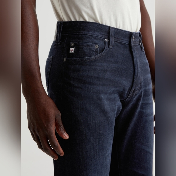 Adriano Goldschmied AG The Protege Straight Leg Jeans Black USA Made 40 - Picture 1 of 8